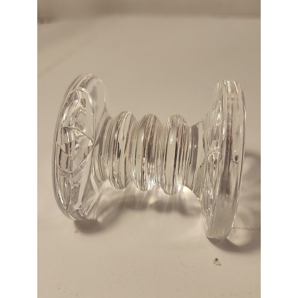Vtg Waterford Crystal Signed Knife Rest Quality Prismatic Glass 3 Ring Starburst - Picture 2 of 7